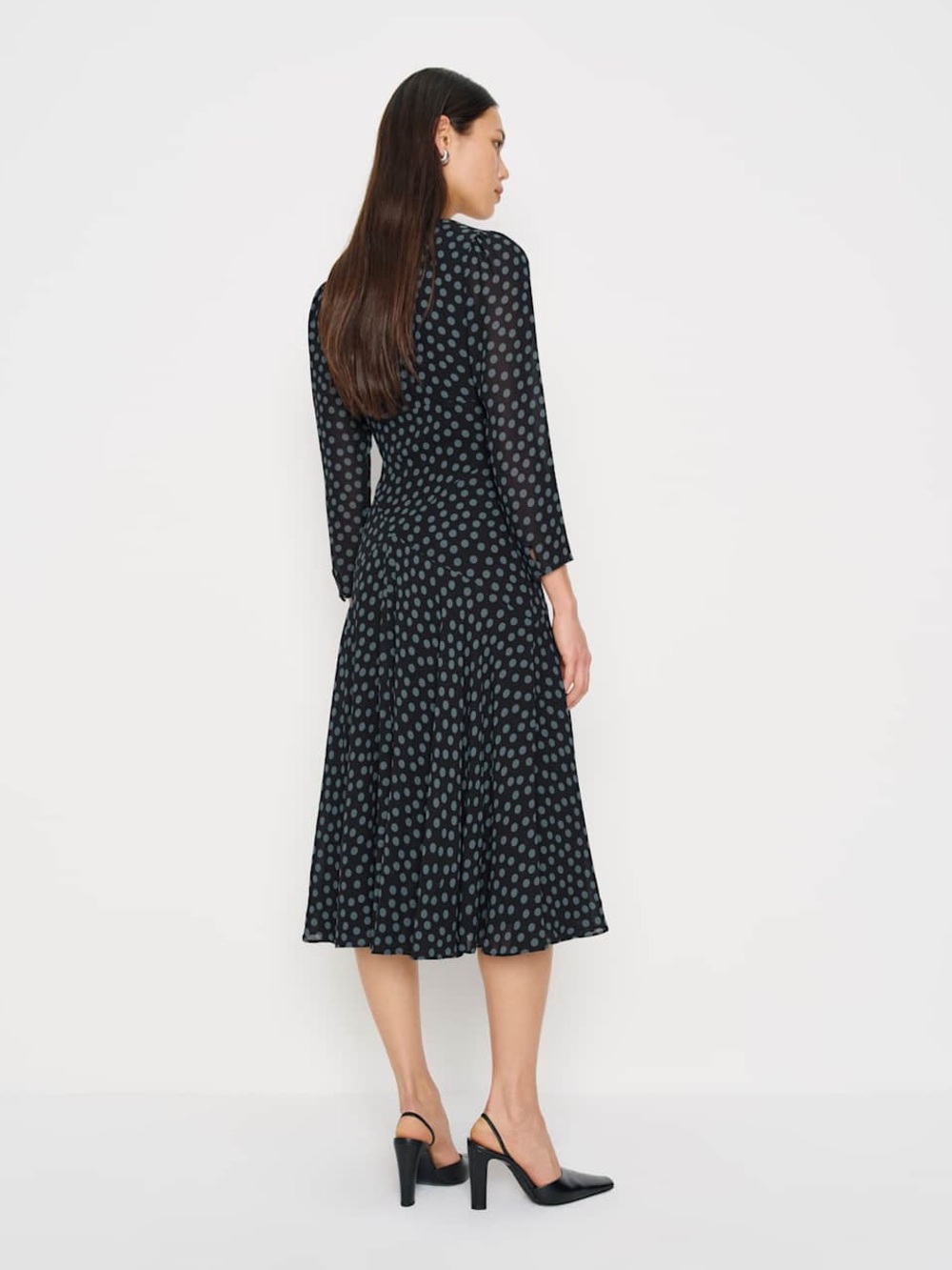 Reformation Maureen Dress In Cosmic Dot Size 4